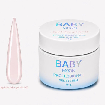 Baby Moon Liquid Builder Gel 4 in 1 Nr.03, 15 ml