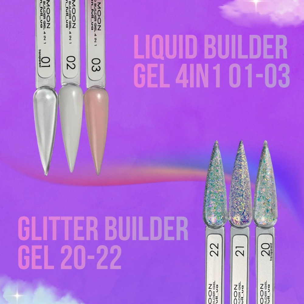Baby Moon Glitter Builder Gel Nr.20, 15 ml