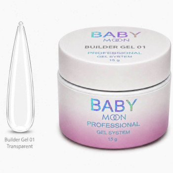 Baby Moon Builder Gel Nr.01, 15 ml