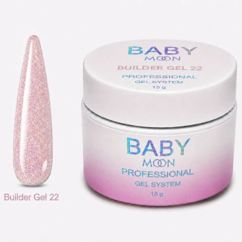 Baby Moon Glitter Builder Gel Nr.22, 15 ml