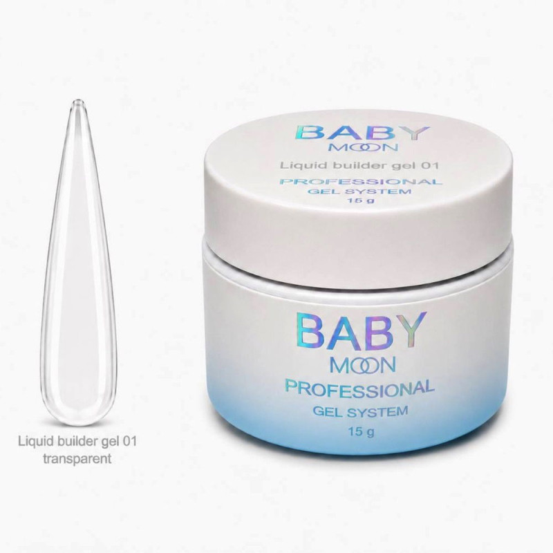 Baby Moon Liquid Builder Gel Nr.01, 15 ml