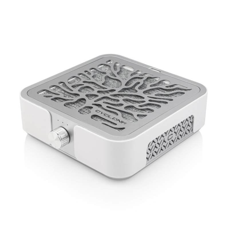 CYCLONE X3 SILVER Витяжка для манікюру і педикюру з вугільним НЕРА-фільтром на 72 W