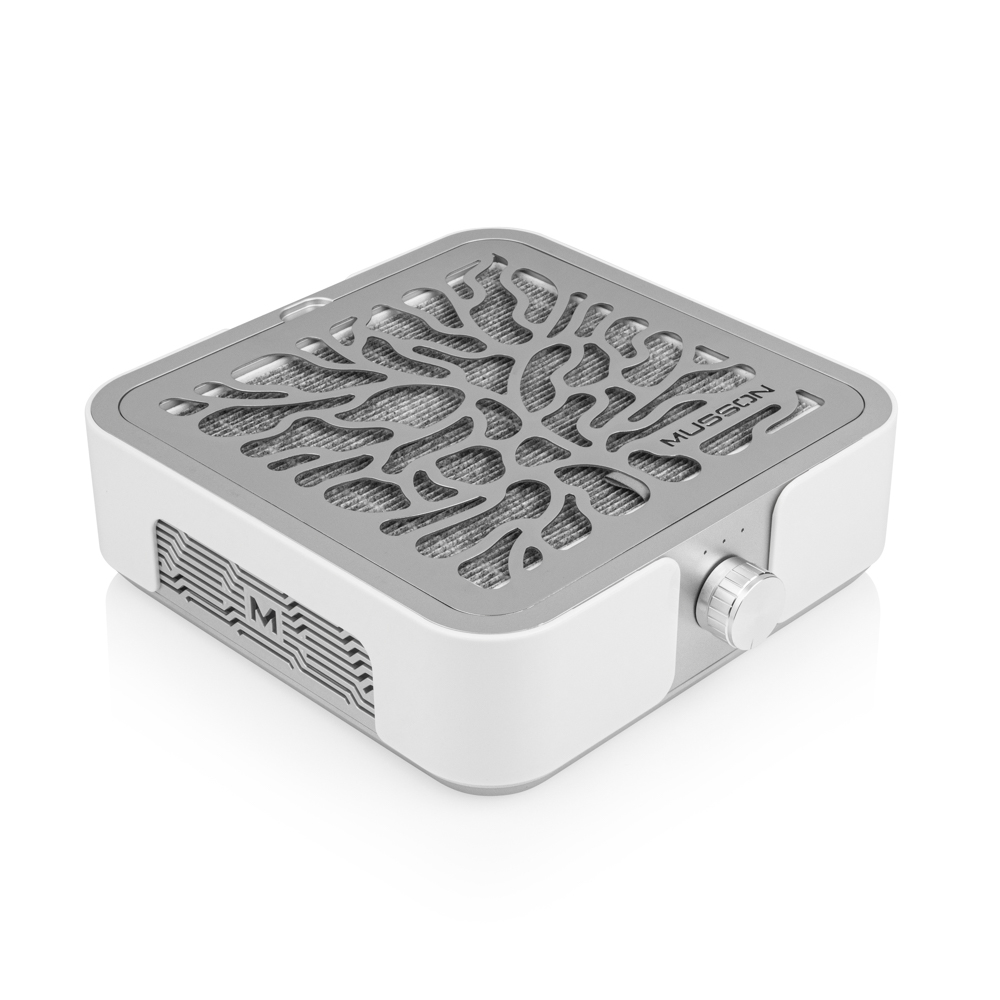 MUSSON X3 SILVER Витяжка для манікюру і педикюру з вугільним НЕРА-фільтром на 72 W