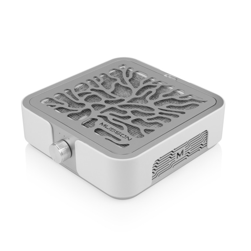 MUSSON X3 SILVER Витяжка для манікюру і педикюру з вугільним НЕРА-фільтром на 72 W