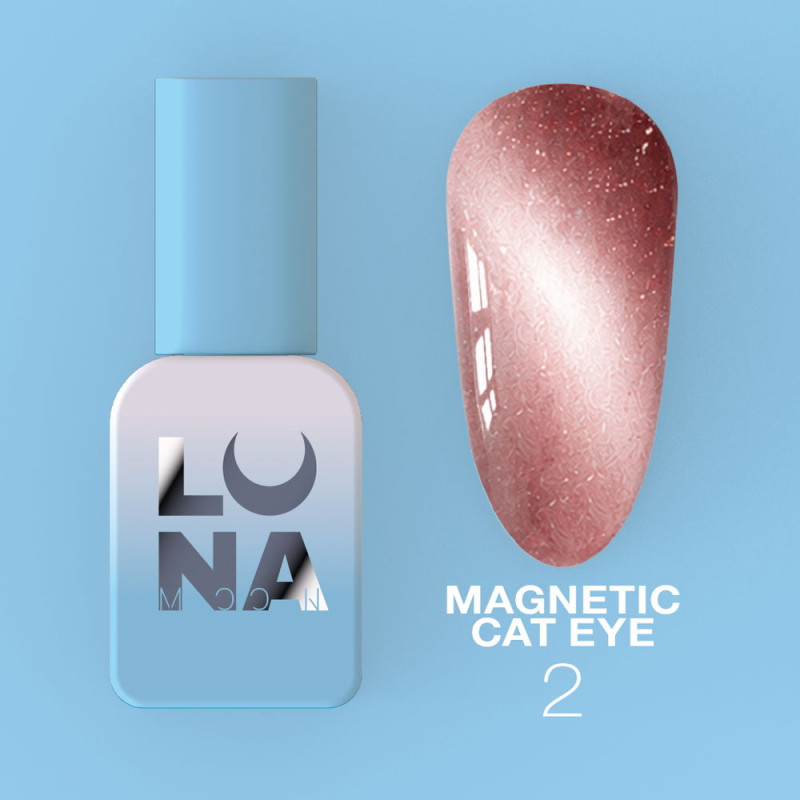 Lunamoon Gel Polish Magnetic Cat Eye Nr.02, 8 ml