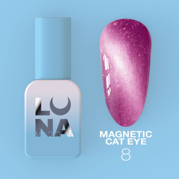 Lunamoon Gel Polish Magnetic Cat Eye Nr.08, 8 ml