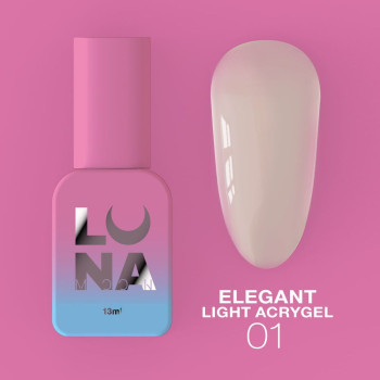 LUNAMOON Light Acrygel Elegant Nr.01, 13 ml