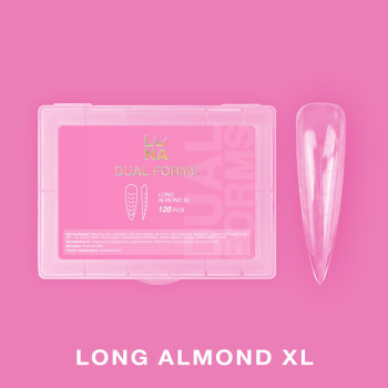LUNAMOON Верхні форми для нарощування Long Almond XL, 120 шт