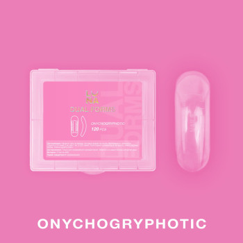 LUNAMOON Верхні форми для нарощування Onychogryphotic, 120 шт