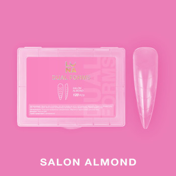 LUNAMOON Верхні форми для нарощування Salon Almond, 120 шт