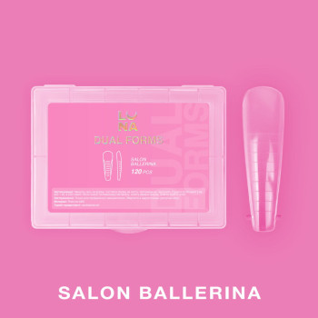 LUNAMOON Верхні форми для нарощування Salon Ballerina, 120 шт