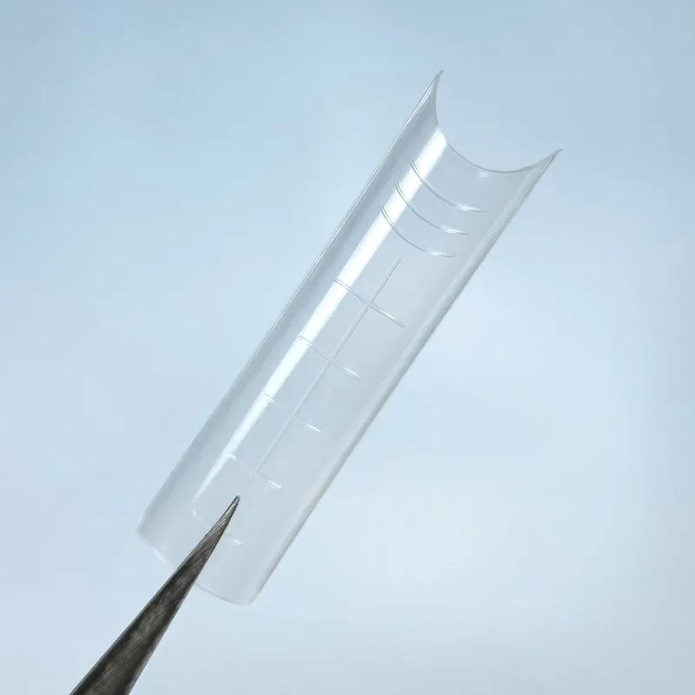 LUNAMOON Верхні форми для нарощування Skeleton Arched Square, 120 шт