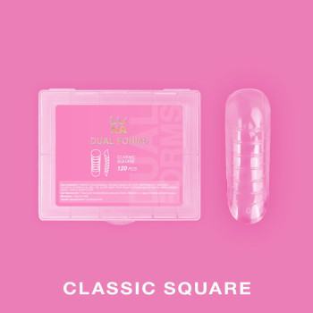 LUNAMOON Верхні форми для нарощування Сlassic Square, 120 шт