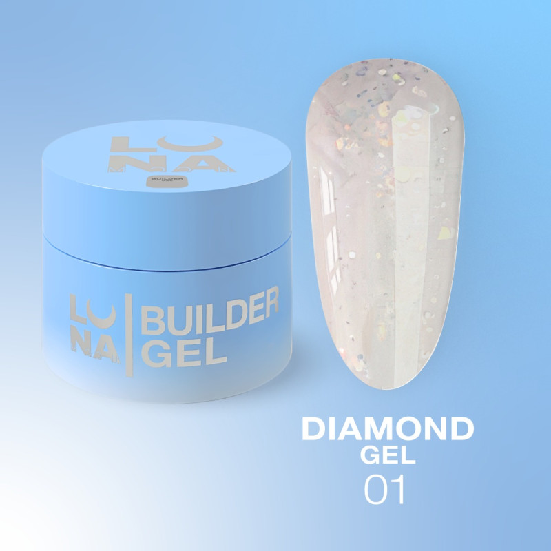 LUNAMOON Builder Gel Diamond Nr.1, 15 ml