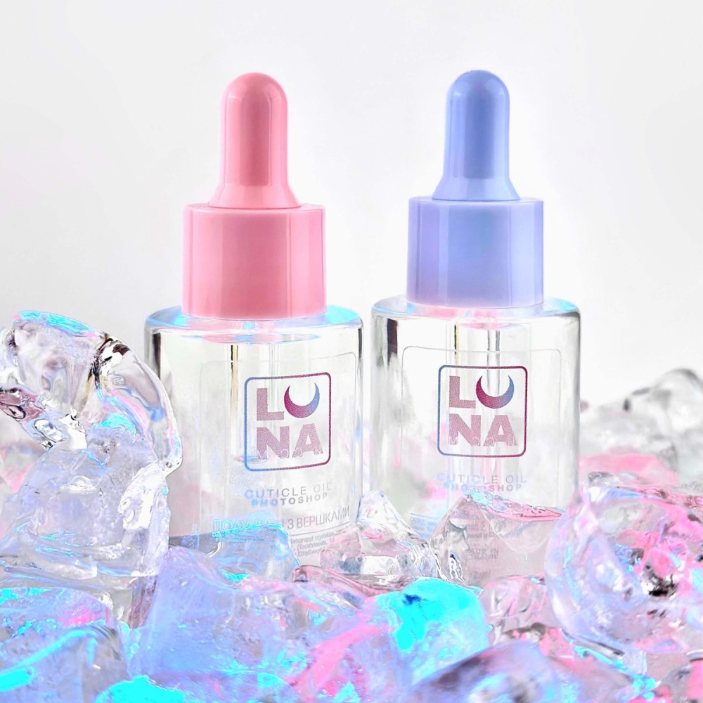 LUNAMOON Суха олійка для кутикули з ароматом полуниці з вершками Photoshop Oil, 30 ml