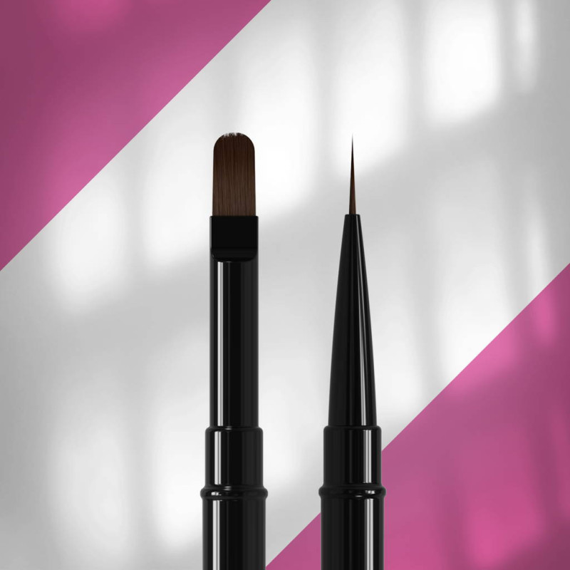 STALEKS PRO EXPERT Пензель двосторонній лайнер 10 mm / для гелю 11 mm
