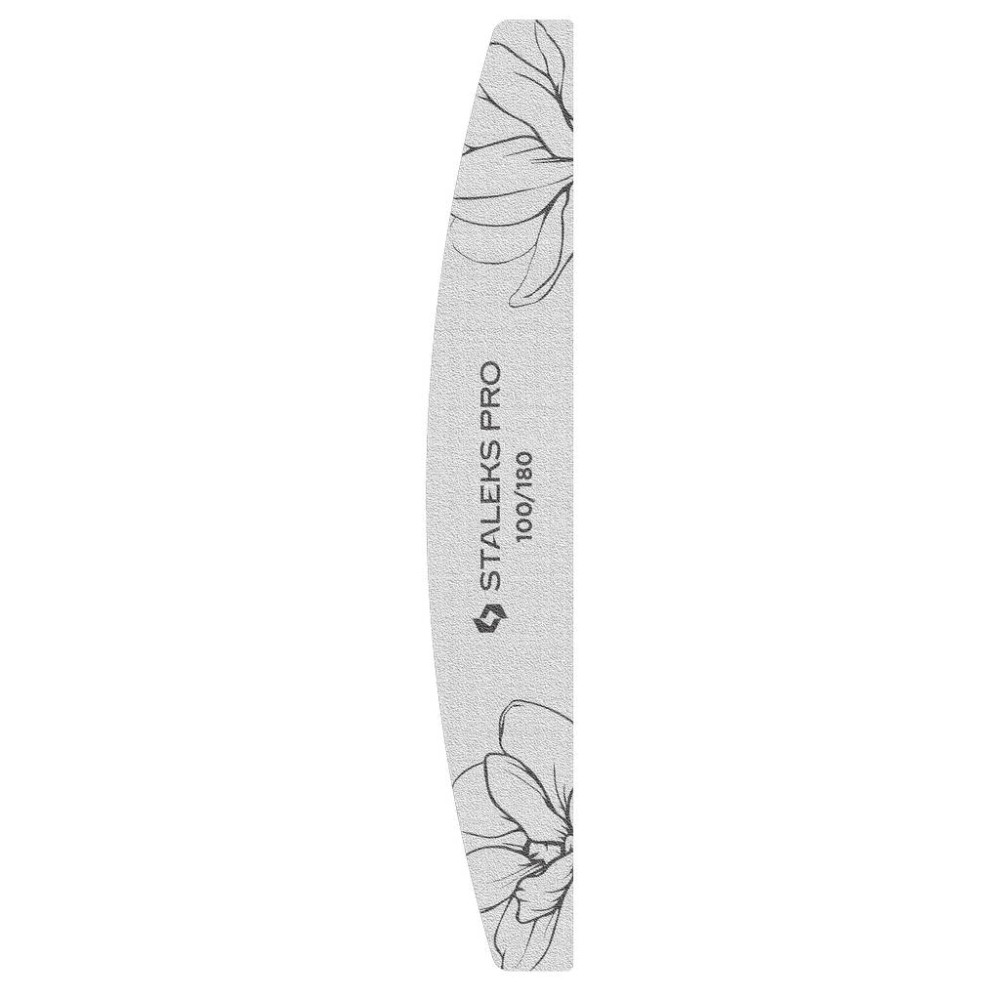 STALEKS PRO EXPERT 40 Пилка для нігтів мінеральна 100/180 грит (півмісяць) ,1 шт
