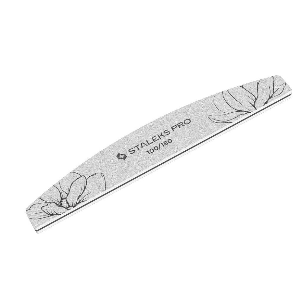 STALEKS PRO EXPERT 40 Пилка для нігтів мінеральна 100/180 грит (півмісяць) ,1 шт