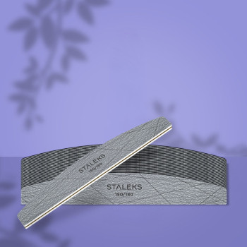 STALEKS SMART 40 Пилка для нігтів мінеральна 150/180 грит (півмісяць) 25 шт