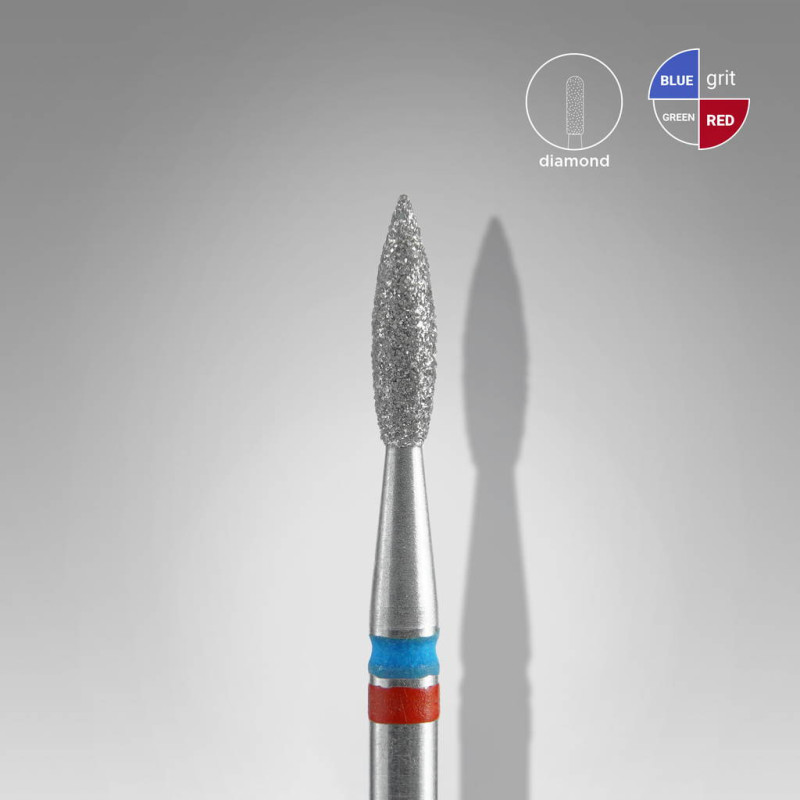 STALEKS PRO EXPERT Diamant Frees DUO Vlam Rood-Blauw 2,1 × 8 мм