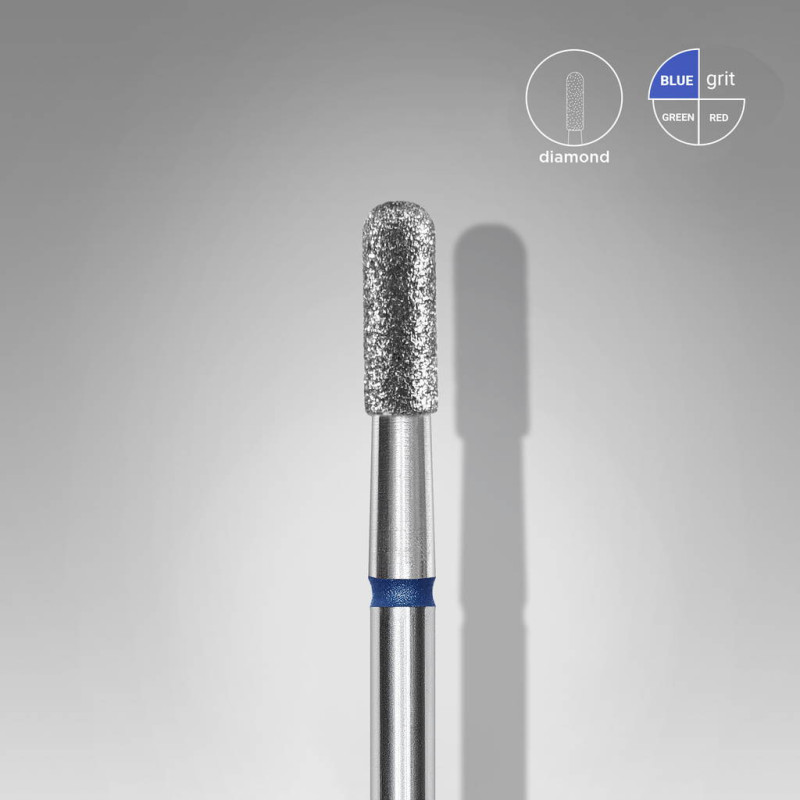 Diamant Frees Cilinder Afgerond Blauwe Korrel voor Manicure en Pedicure