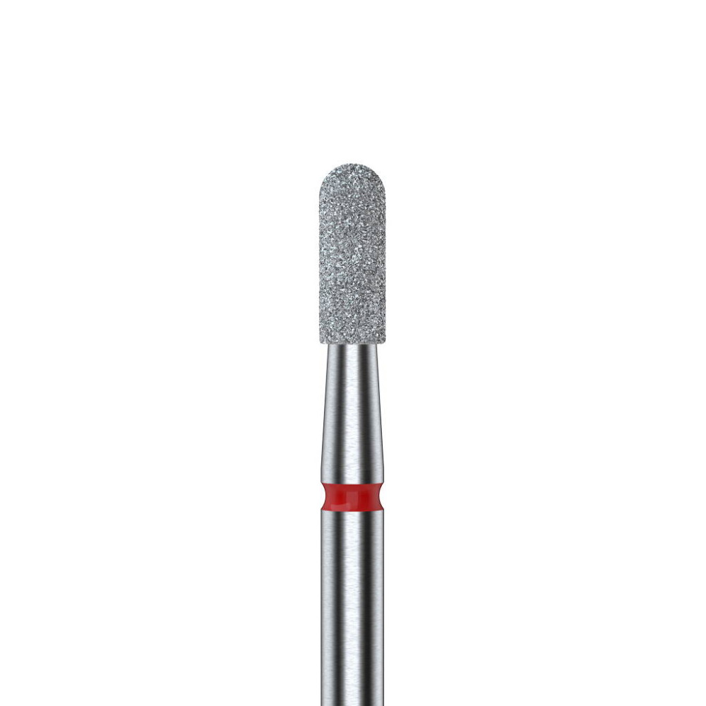 Diamant Frees Cilinder Afgerond Rood Korrel voor Manicure en Pedicure
