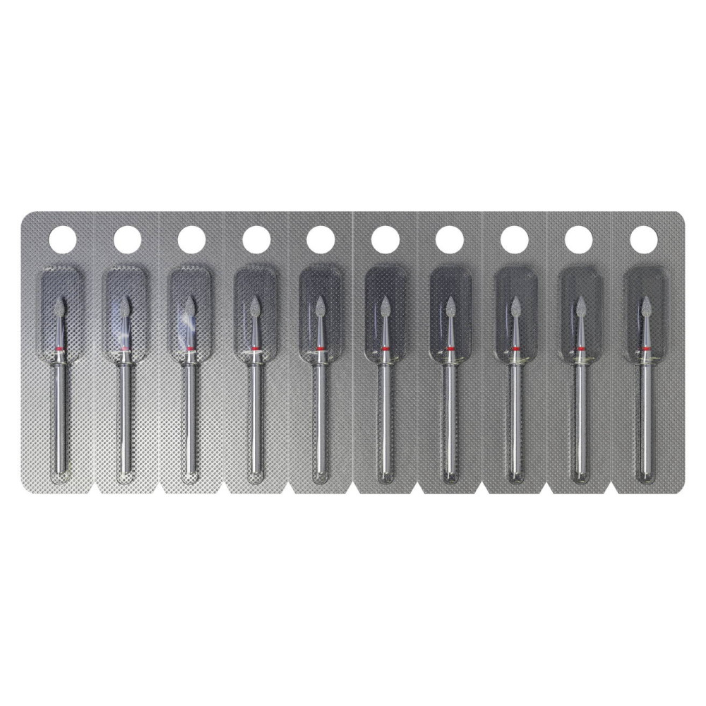 Diamant Frees Druppel Rood Korrel voor Manicure en Pedicure