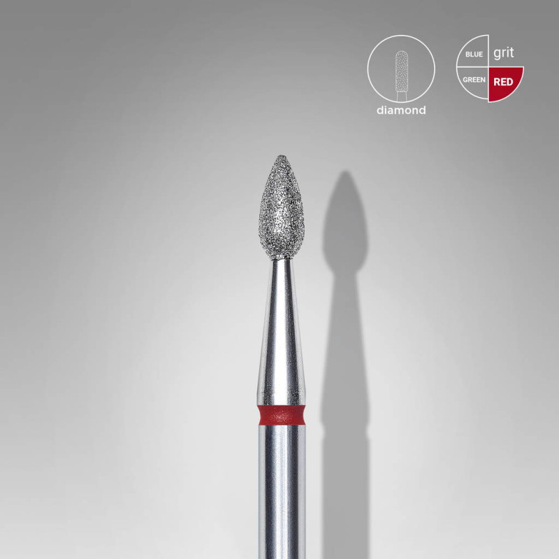 Diamant Frees Druppel Rood Korrel voor Manicure en Pedicure