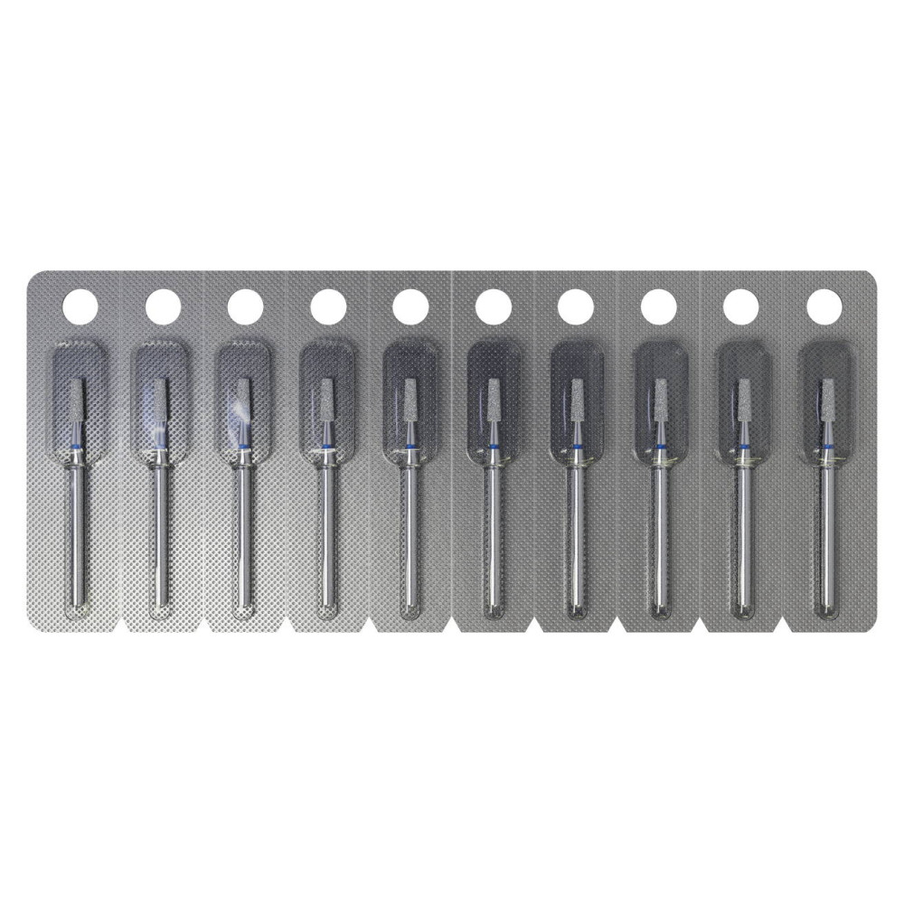 Diamant Frees Afgeknotte Kegel Blauwe Korrel voor Manicure en Pedicure