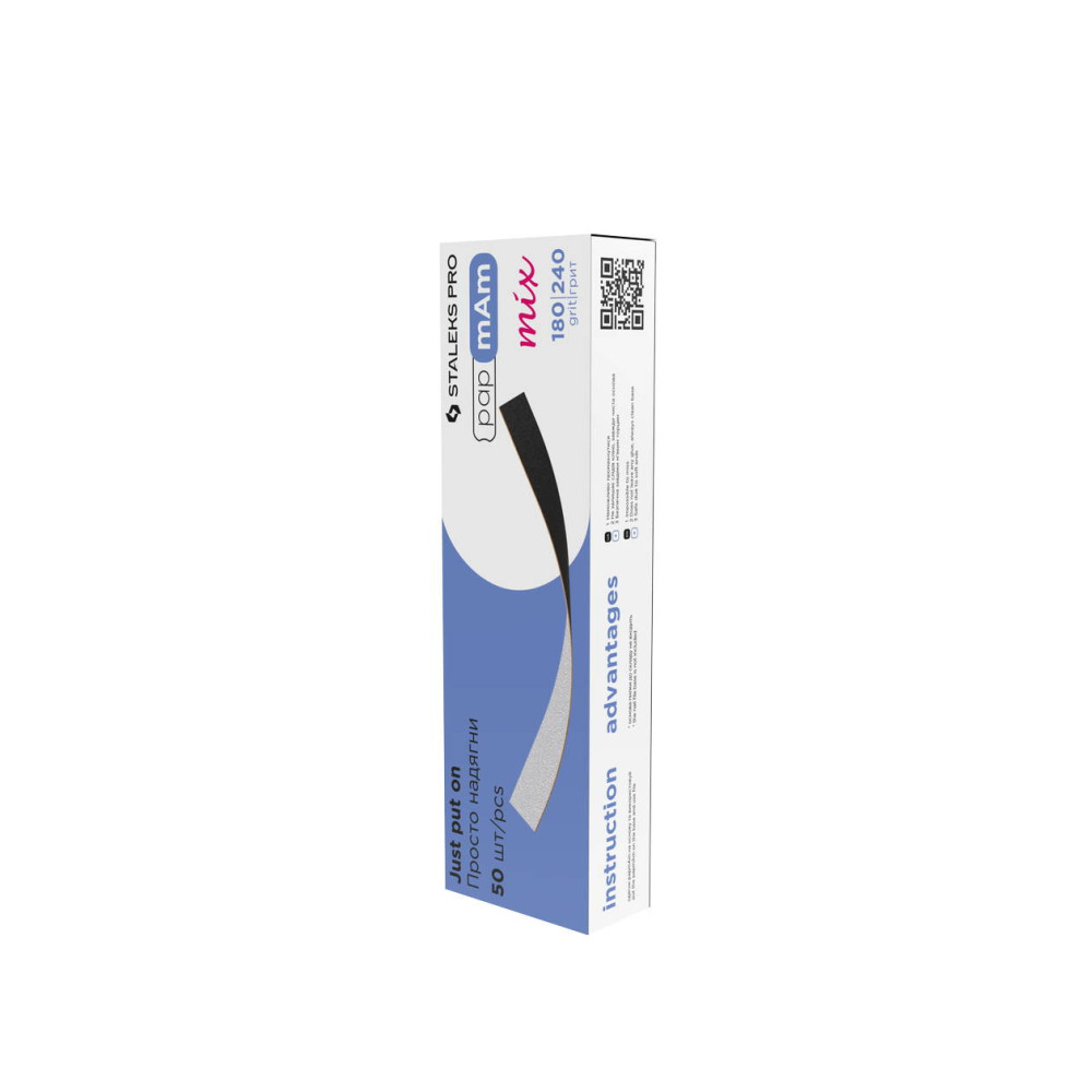 STALEKS PRO EXPERT 22 Набір двосторонніх змінних файлів papmAm Mix 180/240 грит 50 шт