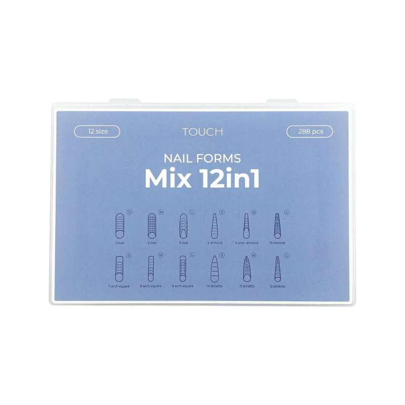 Touch тіпси верхні форми Mix 12in1 288 шт